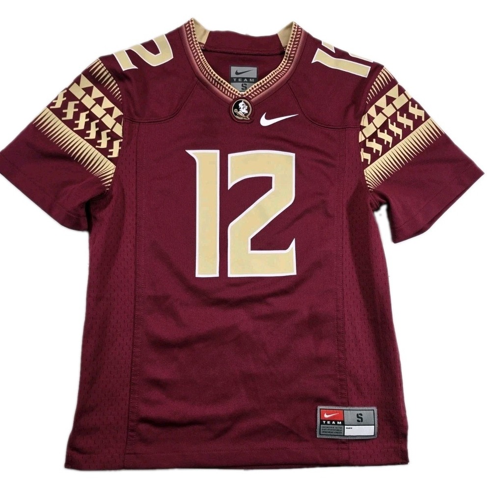 Nike Team Dri-Fit Florida State #12 Football Jersey Youth S NCAA